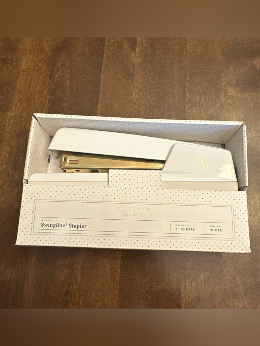 Sugar Paper Essentials Swingline Stapler White 30 Sheet Capacity S7074710 New